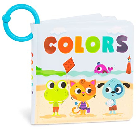 B. toys – Baby Bath Book – Educational Book for Babies – Book About Colors – Waterproof Bathtub Toys – 6+ Months – Tub Time Books – Colors
