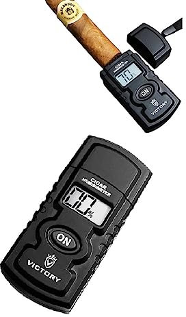 Omana Humidomètre numérique portable électrique pour cigare, humidificateur d'humidité, hygromètre, aiguille, accessoires pour cigares, cadeaux