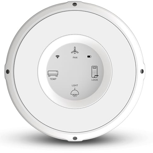 Linxura Smart Home Controller + Bluetooth Controller - Works with Alexa, Google Home, Home Assistant, SmartThings, lights, thermostats and more - Programmable & Customizable Buttons, (Snow Pearl)