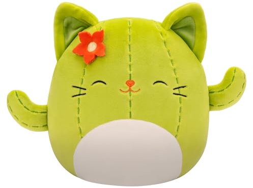 Squishmallows Jazwares Peluche chat Cactus Mme Miss Green 20,3 cm