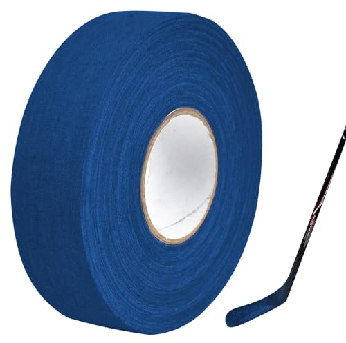 Cimown Nastro da Hockey,Nastro Antiscivolo per Hockey,Nastro Autoadesivo per Impugnature Sportive,Progettato per Racchette da Badminton,Golf e Tennis（2.5cmx25m，Blu Navy）