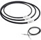 Set of 3 Lederband Kette,Lederkette Herren,Halskette,Leather Necklace mit Verschluss,Braided Cord,Geflochten Herrenkette,Dünne Lederband-Halsketten,Schwarz Rope Patchwork Necklaces für Männer Damen