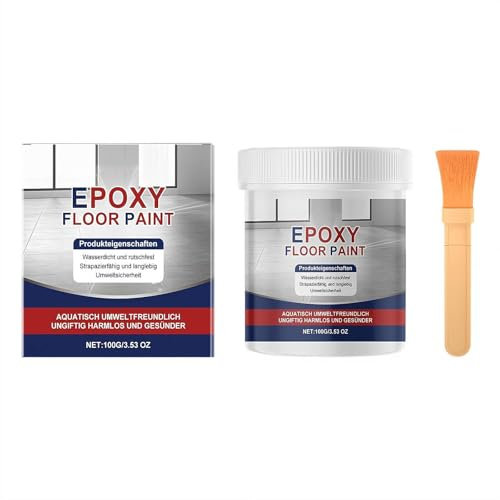 Pintura epoxi de color arena para pisos, revestimiento de efecto mármol brillante 2025, pintura de garaje, imprimación gris para el hogar para un efecto de alto brillo, impermeable, antideslizante