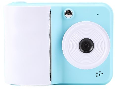 Elprico Fotocamera Digitale per Bambini con Stampa Istantanea, Fotocamera HD 1080P con Stampa Istantanea, Schermo da 2,4 Pollici, Portatile, con 3 Rotoli di Carta da Stampa, Giocattolo (BLUE)