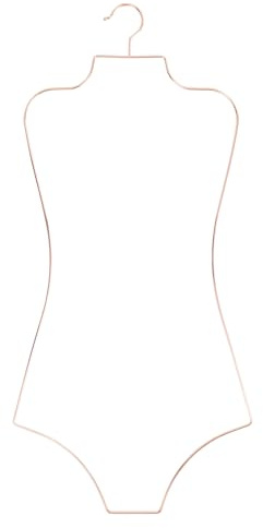 10 perchas para traje de baño de hierro resistente al óxido, para traje de baño de bikini, alambre para la forma del cuerpo, perchas de alambre para trajes de baño de una pieza, ropa de baño y ropa