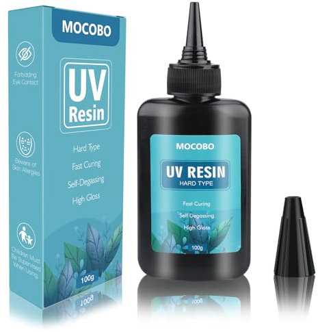 UV Harz 100g, harter uv Kleber, kristallklarer, solarhärtendes, Verfestigung der UV-Lichtbestrahlung, DIY-Basteldekoration, Gießen und Beschichten