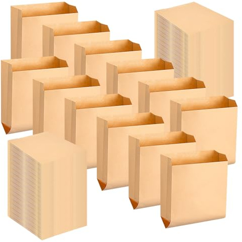 Waxed Kraft Feminine Hygiene Liner Bag, Business Restroom Bathroom Personal Dispensers 7.5 x 10 Waste Receptacle Paper Liners, Sanitary Napkin Disposal Bags, Kraft Bag (50 Pcs)