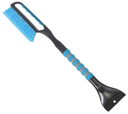 LoyaGour Snow Brush and Ice Scraper for Car Windshield,26.4 Window Scraper Deicer for Car SUV and Truck,Ice Scrapers and Brushes 2 in 1,Winter Car Automotive Exterior Accessories(1Pack Blue)