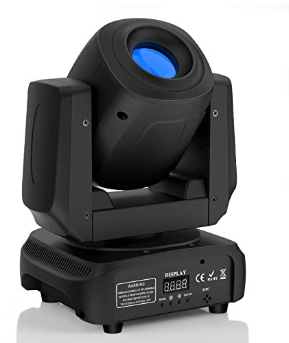 Lyre LED 100W Jeux de Lumiere 8 Gobos 8 Couleurs DMX Projecteur pour Club Bar Disco Party Scène Luminaires