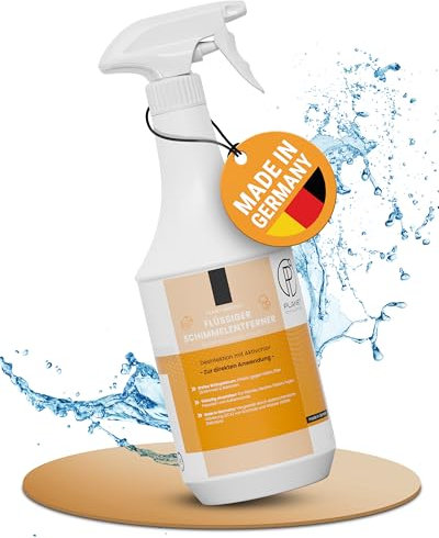 1L Schimmelentferner Aktivchlor wirksam gegen Schimmel & reduziert Gerüche | Für Bad, Dusche, Fliesen & Wände | Planet Strong® Antischimmel Spray | Made in Germany | Sprühflasche