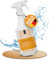 1L Schimmelentferner Aktivchlor wirksam gegen Schimmel & reduziert Gerüche | Für Bad, Dusche, Fliesen & Wände | Planet Strong® Antischimmel Spray | Made in Germany | Sprühflasche