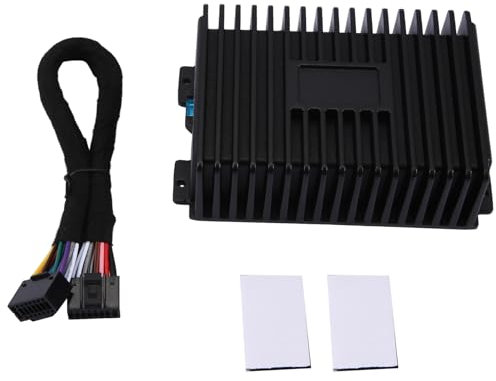 Sirxlevcy Amplificador de Radio para Coche, Altavoces Modificados de 4 VíAs Sin PéRdidas, Android, Sonido Universal con Cable para Coche, Mejora de Audio