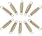 10x Trampolin Feder - 13,5 cm lang - mit 2 Haken - Federstahl Ø 3 mm - verzinkt 135 mm