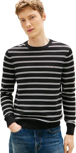 Tommy Hilfiger Seasonal Structure Cneck Mw0mw41643 Suéter pulóver Hombre (Pack de 1)