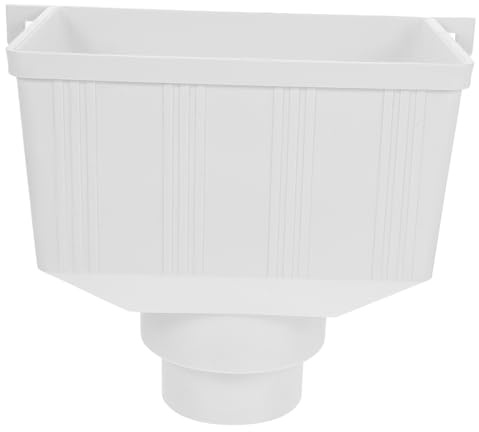 NUOBESTY Rain Gutter Downspout Diverter Pvc Drain Pipe Connector 110 * 75mm Universal Rainwater Catching System for Garden Water Collection and Roof Drainage