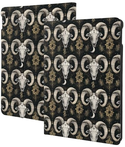 Mystic Ram Skull Print Compatible with ipad air 3rd Generation Case Cover, Tablet Cases Compatible with ipad Pro Case 10.5 Inch, Auto Wake/Sleep, Folio Stand