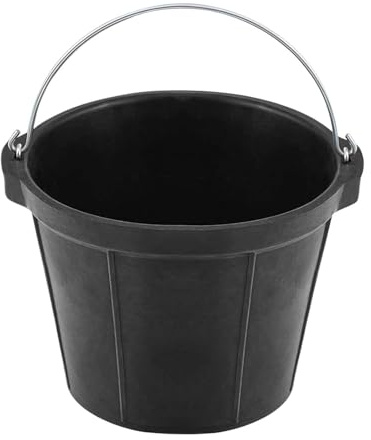 Aymzbd Cubo de Alimentación de Goma Cubo de Agua Puesto de Caballos Alimentación Y Abrevadero