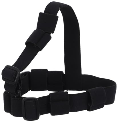 HONITANO Correa Elástica Ajustable para Linterna Frontal Negra, Soporte de Diadema Resistente al Agua, Repuesto para Faro de Camping y Senderismo, Banda Cómoda para Actividades al Aire