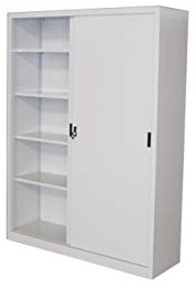 Armadio in Metallo Ufficio/Archiviazione Ante Scorrevoli Dim. 120x45x200h cm (120x45x200)