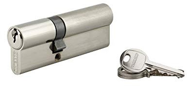 Cilindro europeo a doppia entrata SA 35x55mm, antisfilamento, nichel, 3 chiavi - THIRARD