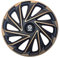 Sparco Radzierblenden Varese - 14-Zoll - Gold/Schwarz - Satz mit 4 Stück
