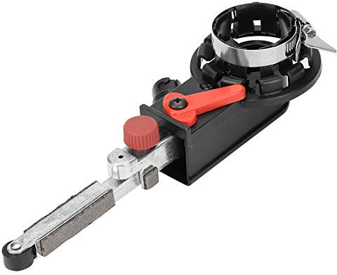 Lijadora de Banda el¨¦ctrica, 12 Piezas de lijadora de Banda para Amoladora de 100 mm y 4 Mini lijadora de Banda eficiente Amoladora Angular el¨¦ctrica para Pulido de Vidrio Madera Metal