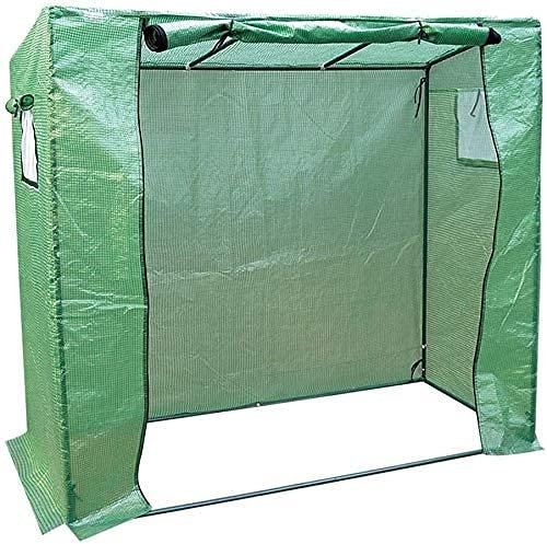 GXBCS Gartengewächshaus Tomatenhaus Treibhaus Begehbare Pflanzen Greenhouse Green PE Gridlines Outdoor Garten Gewächshaus mit verstärkter Abdeckung und Fenster 106