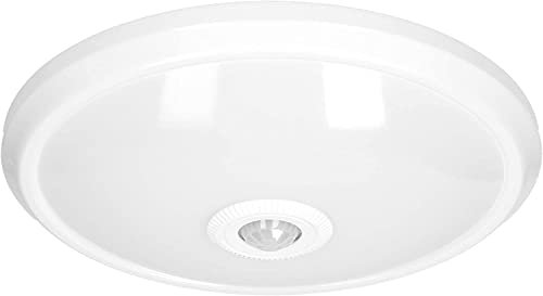 Adviti Zonda Deckenleuchte mit Bewegungsmelder IP20 4000 K Polycarbonat Opal Weiß (12 W ohne Batterie)