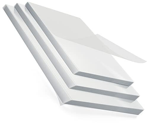 MAXDONE Premium Thermo Laminierfolien, 50 Stück Laminierfolien Transparent für Laminiergerät A4 A5 A6, 3 Mil (80 Mikron) Dicke für Zusätzlichen Schutz