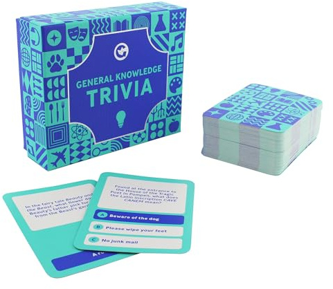 Ginger Fox Ultimate General Knowledge Trivia Card Game for Ages 14+ | Fun and Educational Questions for Quiz Fact Enthusiasts Age 14+