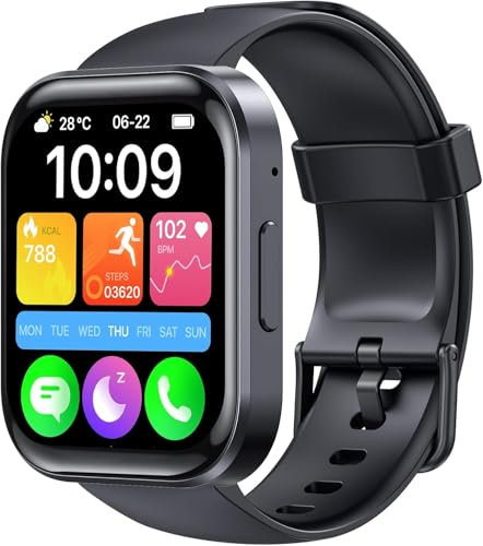 OBA OUKITEL BT103 Smartwatch unisex 1.91 100+ Modalità Sport Contapassi/Sonno/Cardiofrequenzimetro, Fitness Tracker per iOS Android