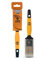 XOR8 Soft Grip Handle Paint Brush with Stainless Steel Ferrule & SRT Synthetic Filaments, Premium Paintbrush for Smooth & Precise Application, Orange, 1.5” (38mm)