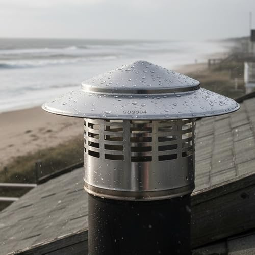 Sombrerete Chimenea de 75/110/160/200/250MM, Caperuza Salida de Humos, Sombreros para Chimeneas, Cubierta de Chimenea, Campana de Ventilación(75mm(3inch))