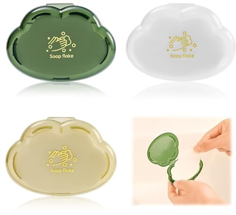COYUN 150 Fogli di Carta per Sapone Usa e Getta, Fogli di Sapone da Viaggio, Mini Confezione da Viaggio Portatile, Carta per Sapone per le Mani a Forma di Cartone Animato, Per Campeggio, Picnic