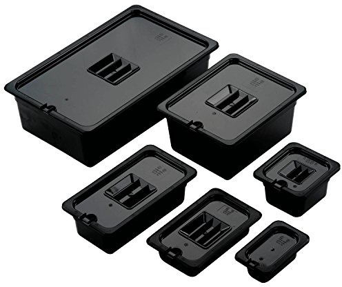 Grunwerg pc-8132bl Gastronorm contenitore, nero