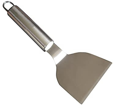 Cook’in Garden - Spatola universale in inox, accessorio robusto per barbecue e plancha, lunga durata, utensile di cucina esterna ideale per terrazza e giardino, manico confortevole
