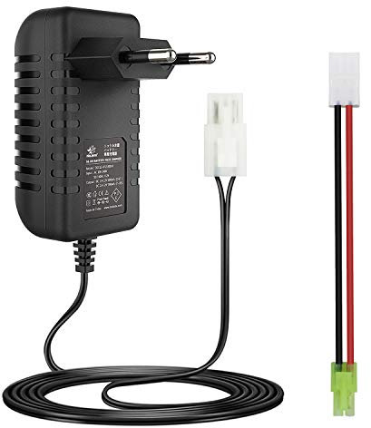 Cargador Airsoft para Batería Ninh/NiCD 2-10s 2,4-12V, Cargador RC Inteligente para Coche, Barco, Drone, Maquetas, Pistola de Aire, con Conector Tamiya y Mini Tamiya