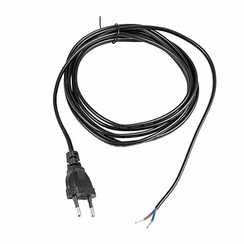 Nätkabel 3 m Eurostecker 300 SW C7 svart öppen ände