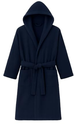 Leonardo Home - accappatoio uomo/donna 100% cotone - accappatoio con Cappuccio in morbida spugna 100% cotone.