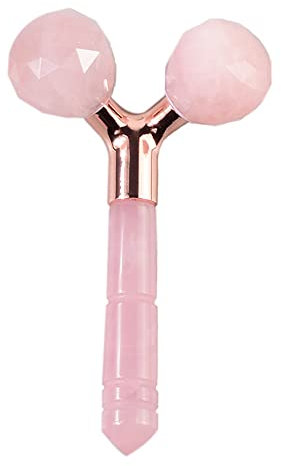 Generic Rosenquarz-Massagegerät for die Gesichtspflege, Gesichtsroller, 3D-Massagegerät, Jade Beauty-Schlankheitswerkzeug, Facelifting-Massageroller