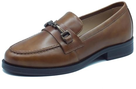 Nero Giardini I411260D Manolete col. Cuero Mocasines clásicos elegantes mujer piel con taco, cuero, 38 EU