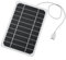 Panel solar monocristalino de 10 W 5 V con salida USB (205 x 140 mm), tasa de conversión de alta eficiencia del 18,8 %, carga rápida de 1000 mA para teléfonos/tabletas, impermeable para viajes al aire