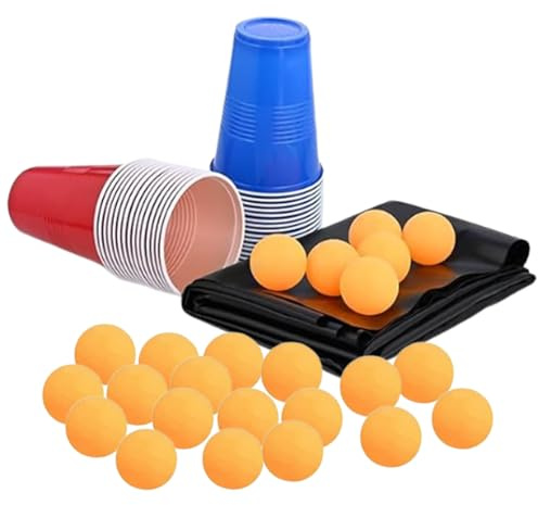 Ruwshuuk Drickspel för vuxna, bordtennisspel - underhållningstillbehör för par, evenemangsarrangörer, teambuilding-aktiviteter och fester