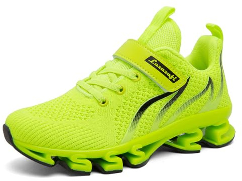 LAZAZAFI Scarpe da Ginnastica Bambini Ragazzi Corsa Sneaker Casual Scarpe Ragazze Tennis Sportive Scarpe Sportive Moda Scarpe Corsa Bambini Verde 37 EU