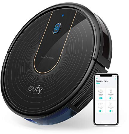 eufy by Anker RoboVac 15C Saugroboter [BoostIQ] mit WLAN Funktion, extrem flaches Design, 1300Pa Saugkraft, Geräuscharmer Betrieb, Selbstaufladender Staubsaugerroboter, für Hartböden und Teppiche