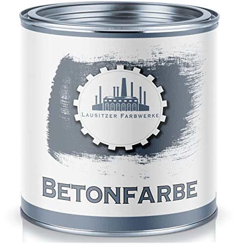 betongfärg sidenmatt aluminiumvit RAL 9006 grå traditionell fasadfärg för mineraliska underlag (sten, mur, betong, fasad, puts, cement) – måla & försegla (2,5 L) Lausitzer Farbwerke