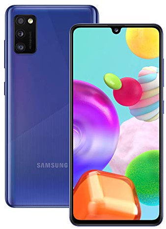 Samsung Galaxy A41 6.1 inches Smartphone 4GB RAM 64GB Sim-Free Unlocked - Blue A (Renewed)