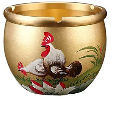 Cendrier Exquis Cendrier Peint À La Main Cendrier De Luxe En Cuivre De Haute Qualité Cendrier Rétro for Cigarettes Cendrier de Cigarette ( Color : C )