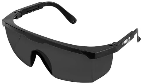 NEO TOOLS Schutzbrille - EN166 EN170 EN172 - Sicherheits-Überbrille, kratzfest verstellbare Bügel Sicherheitsbrille - Augenschutzbrille Sicherheitsbrille Laborbrille kratzfeste Linsen (Getönte Gläser)