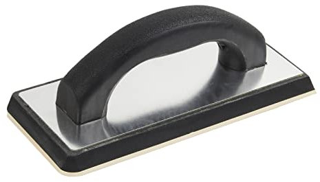 Mllepjdh Paleta de goma de hormigón de mano para enlucido de pared, masilla, revestimiento seco, herramienta de enlucido, llana de enlucido, espátula de hormigón, herramienta de embaldosado de 24 x 10
